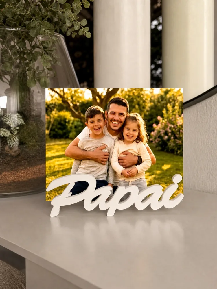 Porta-retrato personalizado com foto
