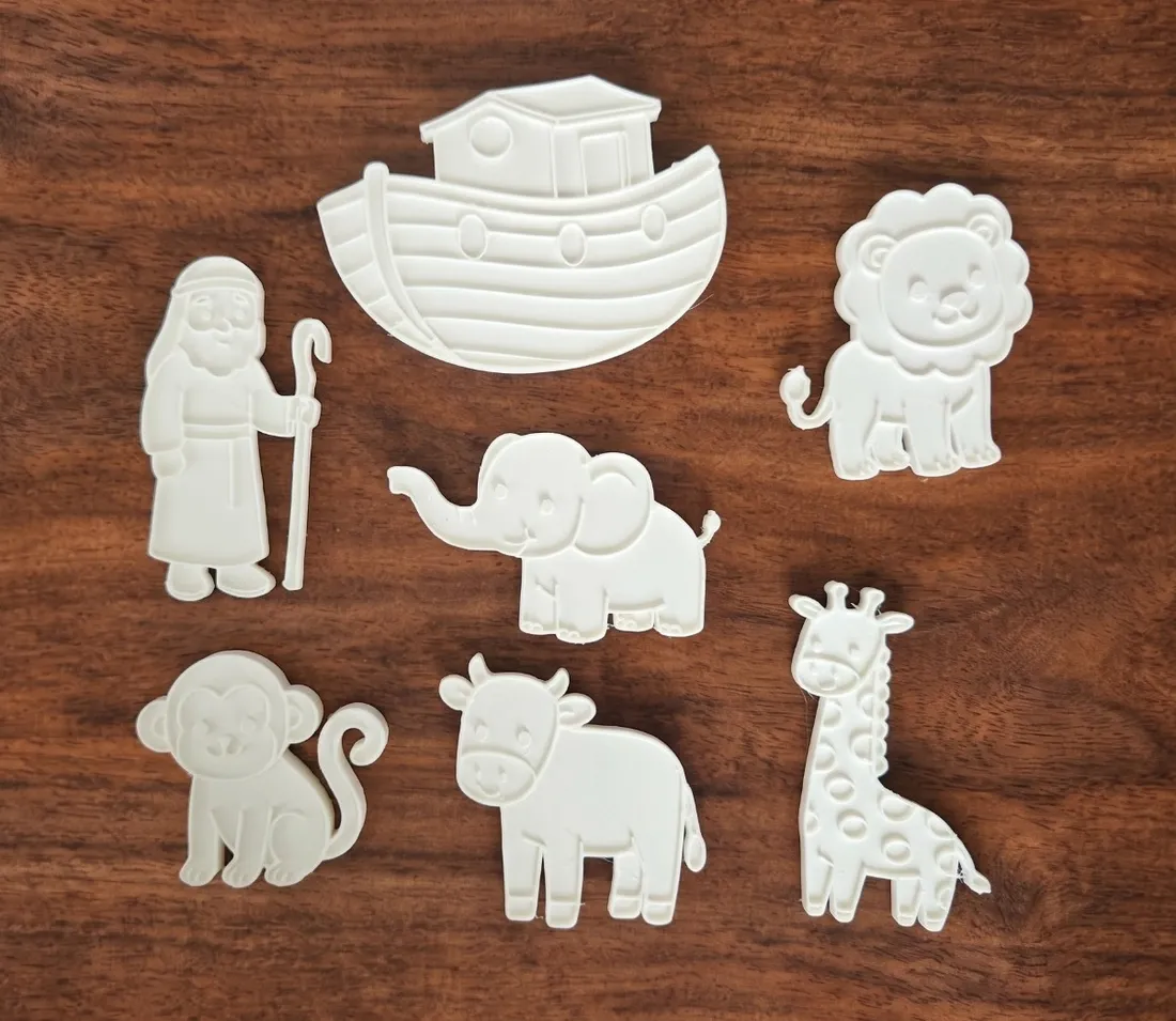 Plaquinhas de animais para colorir