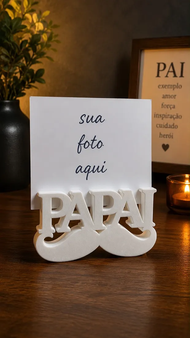 Porta-retrato Papai com bigode